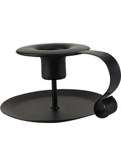 Buy Metal Candlestick Holder Black in UAE