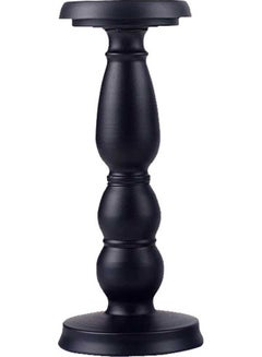 Buy Metal Candlestick Holder Black 26.00x11.00x11.00cm in Saudi Arabia