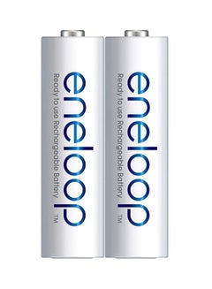 Buy 2-Piece Eneloop AAA Batteries White in Egypt