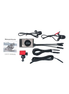 Buy Motorcycle Driving Recorder 1080P HD Waterproof Dual-Lens in Saudi Arabia