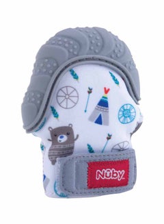 Buy Happy Hands Teething Mitten - Grey in UAE