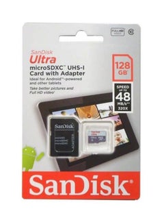 Shop Sandisk Micro Sd Memory Card With Adapter 128gb Black Online In Dubai Abu Dhabi And All Uae
