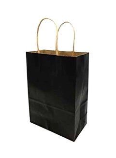 Buy Paper Gift Bag With Durable Handles Black in Saudi Arabia