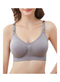 اشتري Solid Maternity Nursing Bra رمادي في السعودية