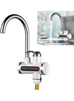 Buy Kitchen Tankless Water Heater Tap with Temperature Display Multicolour 35 x 15 x 25cm in Saudi Arabia
