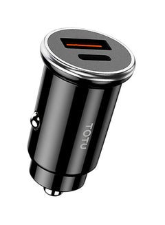 Buy Dual Port Quick Charging Car Charger Black in UAE