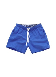 Buy Solid Polyester Swim Shorts Sapphire Blue in Saudi Arabia