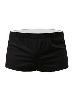 Buy Solid Swimming Shorts Black in Saudi Arabia