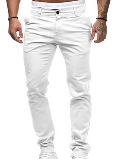 اشتري Solid Straight Pants White في السعودية