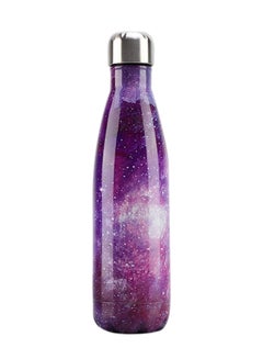 Buy Vacuum Insulated Double Wall Stainless Steel Water Bottle Purple 28x7.5cm in UAE