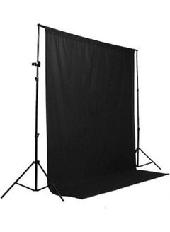 Buy Photography Background Photo Studio Backdrop With 2-Piece Clamp 3 x 5meter Black in Egypt