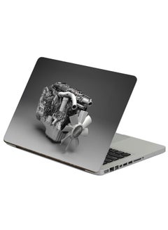 Buy 3D Engine Printed Laptop Sticker Multicolour in Egypt