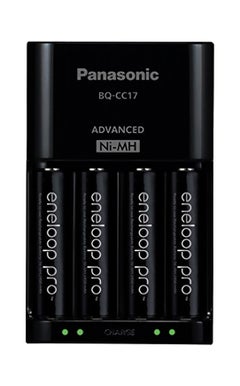 اشتري Eneloop Pro Rechargeable AA Ni-MH Batteries With Charger 2550 مللي أمبير / ساعة أسود في السعودية