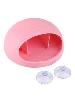 Buy Egg Design Toothbrush Holder Pink 8x4x8cm in UAE