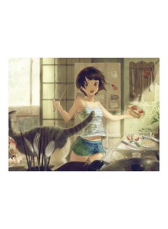 Buy Anime Themed Wall Sticker Multicolour 140x105cm in Egypt