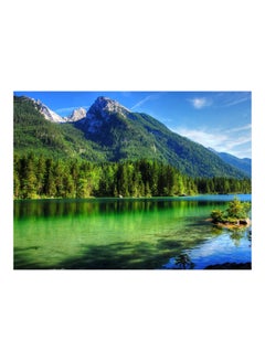 Buy Mountains Themed Self Adhesive Wall Sticker Multicolour 140x105cm in Egypt