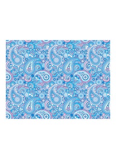 Buy Floral Pattern Self-Adhesive Wall Sticker Blue/Pink/White 140x105cm in Egypt