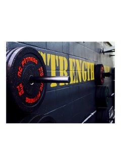 Buy Gym Themed Wall Sticker Black/Yellow/Red 140x105cm in Egypt