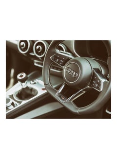 Buy Audi Themed Wall Sticker Grey/White 140x105cm in Egypt