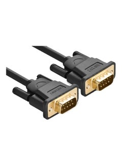 Buy DB9 RS232 Adapter Male To Male Cable Black in Egypt