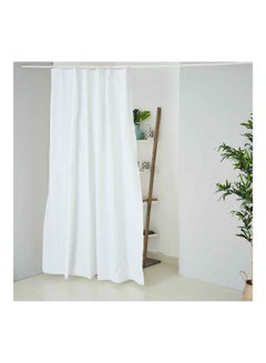 Buy Shower Curtain White 200 x 180cm in Saudi Arabia