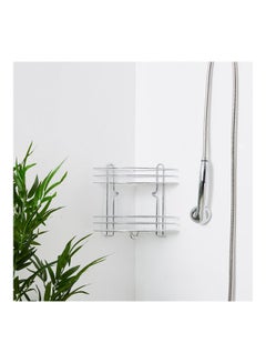 Buy Anna 2-Tier Shower Caddy Silver 24x31.6x24cm in Saudi Arabia