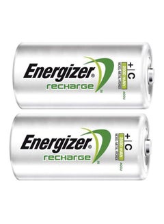 اشتري Pack Of 2 Rechargeable Batteries White 2500mAh في الامارات