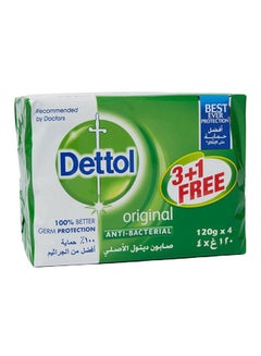 اشتري حزمة صابون مضاد للبكتيريا مكونة من 4 قطع 120غم في السعودية
