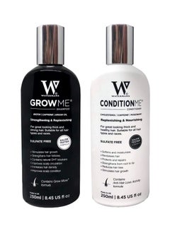 Buy 2-Piece Grow Me Shampoo And Condition Me Conditioner Set 250ml in Saudi Arabia