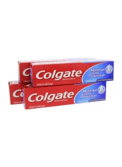 Buy 4-Piece Maximum Cavity Protection Toothpaste Set 400ml in UAE