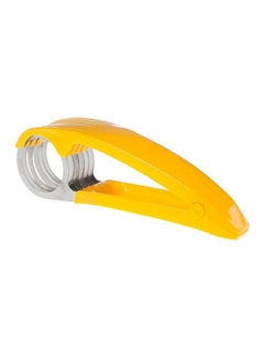 Buy Stainless Steel Fruit Salad Cutter Yellow 18x4.5x4.5cm in Egypt