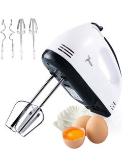 Buy 7 Speed Stainless Steel Whisk Automatic Electric Egg Beater With EU Plug 0 L MH1074 White in Saudi Arabia