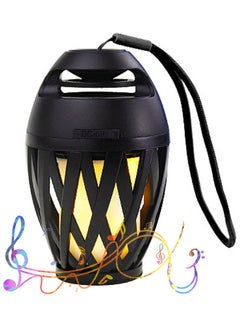 اشتري مكبر صوت بلوتوث بلهب وإضاءة LED أسود في السعودية