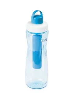 Buy Tritan Cooling Water Bottle Blue/White 0.75Liters in UAE