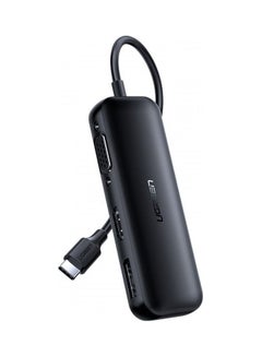 Buy Adapter Converter VGA / DisplayPort V1.2a / HDMI V2.0b 4K@60 Hz - USB Typ C Black in UAE