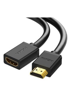 اشتري كابل تمديد من منفذ HDMI بدقة 4K ذكر إلى أنثى أسود في الامارات