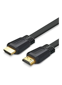 اشتري كابل مسطح بمنفذ HDMI إصدار 2.0 أسود في الامارات