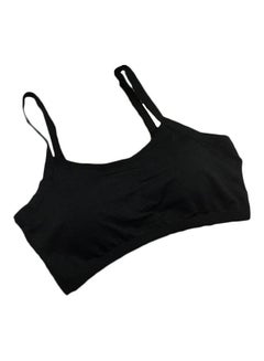 Buy Breathable Stretch Push Up Brassiere Sport Bra Running Vest Underwear Black in Saudi Arabia