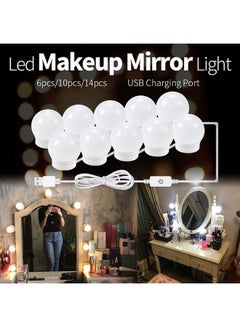 Buy LED Vanity Mirror Lights Kit White 26.00 x 7.00 x 17.00cm in Egypt