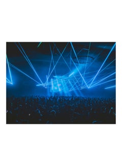 Buy Concert Printed Self Adhesive Vinyl Wall Sticker Blue/Black 160x120cm in Egypt