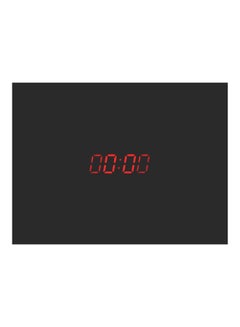 اشتري ملصق جداري بلصق ذاتي من الفينيل مزين بطبعة ساعة أسود/أحمر 160x120سم في مصر