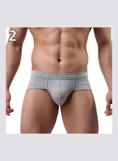 Buy Men's Bulge Pouch Underwear Grey in Saudi Arabia