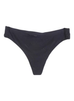 اشتري Solid Invisible Seamless Panty أسود في الامارات