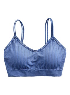 Buy Seamless Sports Bra Blue in Saudi Arabia