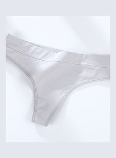 Buy Cotton G-string Seamless High Elasticity Underwear Briefs Light Grey in Saudi Arabia