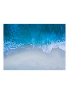 Buy Ocean Vinyl Self Adhesive Wall Sticker Blue/White in Egypt