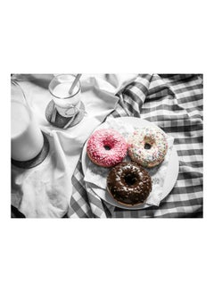 Buy Donuts Printed Self-Adhesive Wall Sticker Multicolour 160x120cm in Egypt