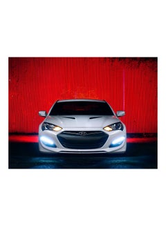 Buy Hyundai Genesis Printed Self-Adhesive Wall Sticker Multicolour 160x120cm in Egypt