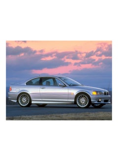 Buy BMW 3 Series Printed Self-Adhesive Wall Sticker Multicolour 160x120cm in Egypt