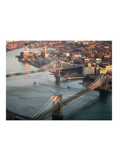 Buy New York Themed Wall Sticker Multicolour 160x120cm in Egypt